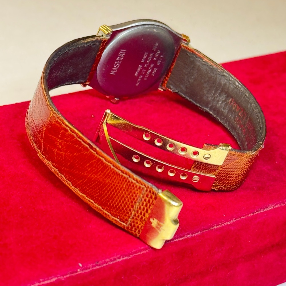 Maserati Gold and Brown Watch 22 - Picture 13 of 14